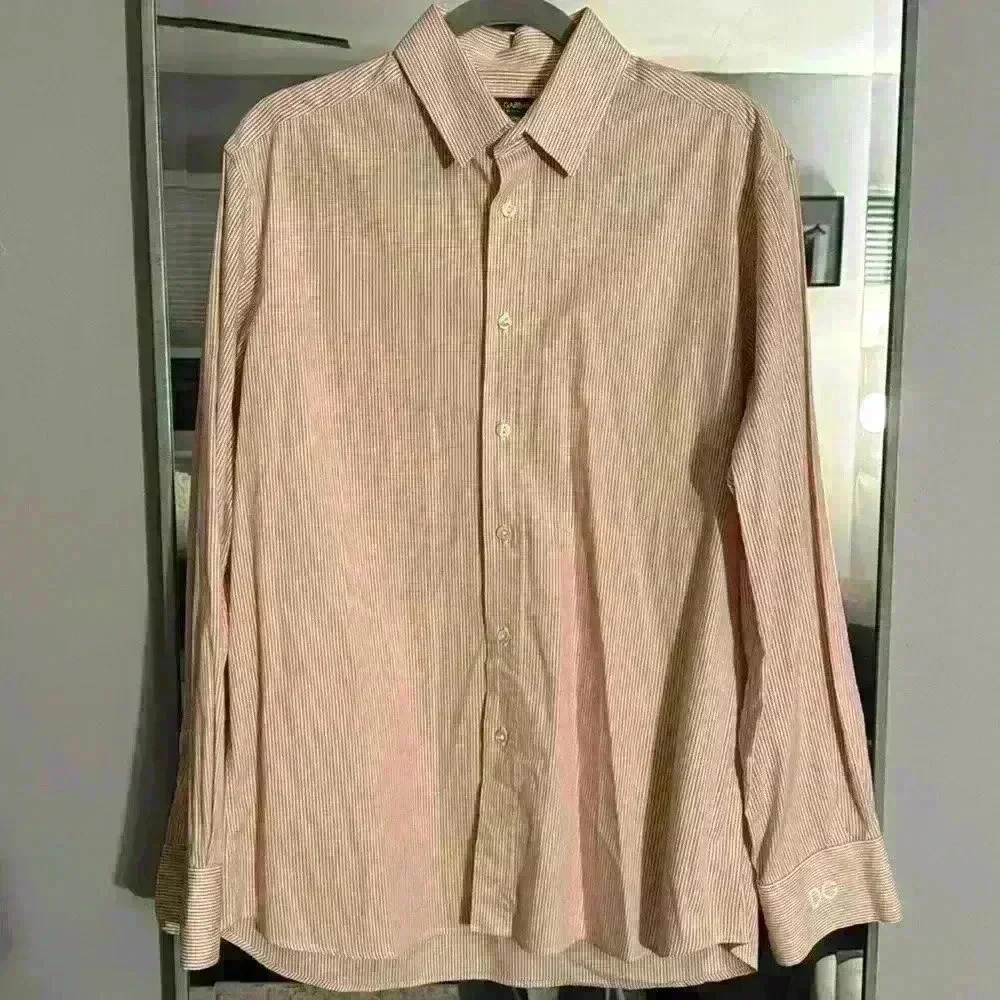 Dolce & Gabbana Men’s Red/Pink Button Down